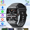 2025 New For OPPO Men Smart Watch Bluetooth Call Sports Watch Heart Rate NFC Waterproof Sports Women Smart Watch For Android iOS. 