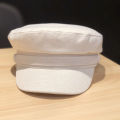 Solitary waves Cotton Linen Sailor Captain Caps Retro Breton Beret Cap Flat Top Newsboy Fisherman Hat Unisex. 
