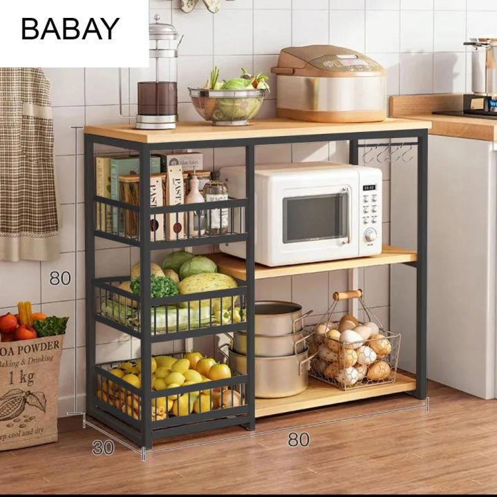 Oven stand rack for kitchen accessories rack