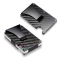 MA Men Card Holder Slim Carbon Fiber Credit Metal Wallet Money Clip. 