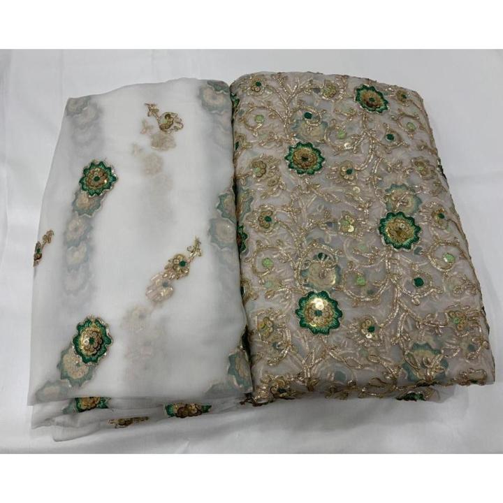 Pure%20Silk%20Shifoon%20Kameez%20Dupatta%20with%20sequins%20and%20golden%20green%20%20embroidery%20-%20Image%202