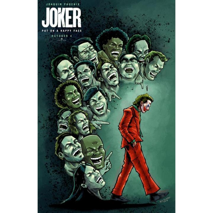 The Joker Joaquin Phoenix, Heath Ledger, Jarred Leto Aesthetic Movie Posters Vinyl Paper Quotes Vintage Posters Home Room Art Painting Wall Poster