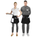 Fast Forward Waist Apron 3 Pocket [Pack of 2] Server Waitress Short apron for Men Women, Kitchen, Restaurant and Crafting, 24x12 Inches. 