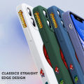 For Vivo V20 2021 Cartoon Spper Hero Spiderman Spider Man Side Design Phone Case Square Edge Pattern Liquid Silicone Casing Full Cover Camera Shockproof Protection Case. 