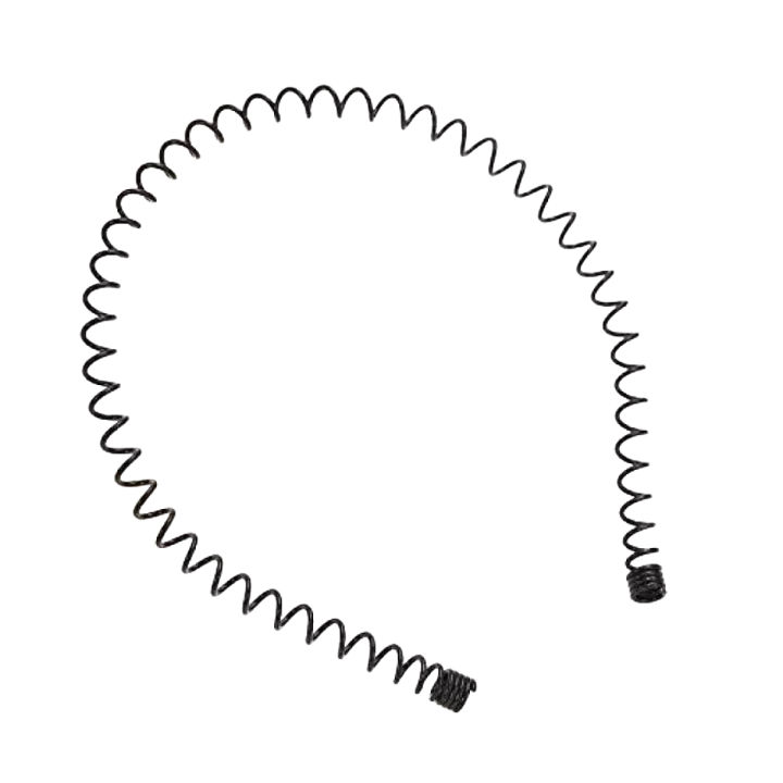 Black Color Hair Band For Man For Daily Use Fashionable Black Metal Waved Style Alice Sports Hairband Headband Headwear Accessory Spring Wavy Hoop For Men Women