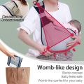 Baby Sling Carrier, Adjustable Baby Holder Carrier, Baby Half Wrapped Sling Hip Carrier, One Shoulder Labor-Saving, Cloth Fabric Lightweight Baby Carrier for Newborn to Toddler Up to 45 lbs. 