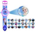 Frozen Digital 24 Images Automatic Projector Toy Watch for Kids School Girls Disney Barbie Digital Wrist Watch. 