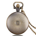 【New Arrivals】Vintage The Walking Dead Design Pocket Watch Quartz Analog Steampunk Necklace Pendant Womens Mens Cool Gifts. 