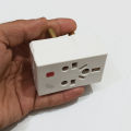High Quality 15AMP 3 pins UK Extension Socket with Safety Fuse & ON OFF Light indicator | Designed for AC | 3 ways socket Multi Plug Adapter. 