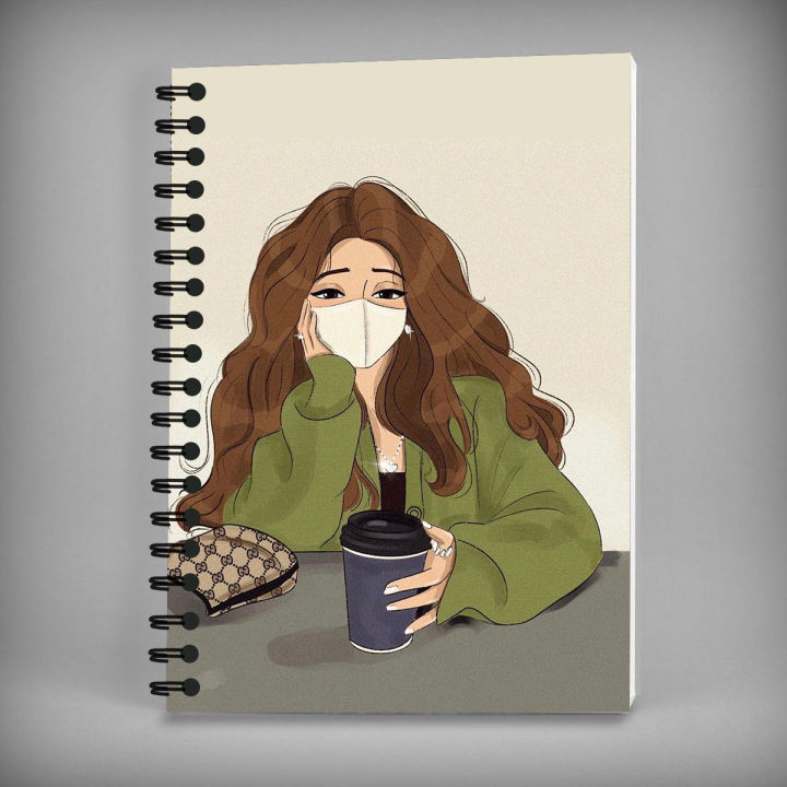 Notebook - Cute Character Cover for Girls University and College Subjects Printicious CG0012
