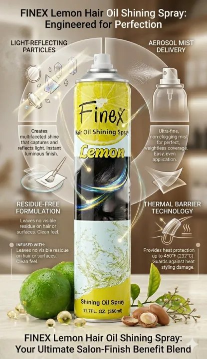 Finex%20Hair%20Oil%20Shining%20Hair%20Spray%20Lemon%20350ml%20-%20Image%208