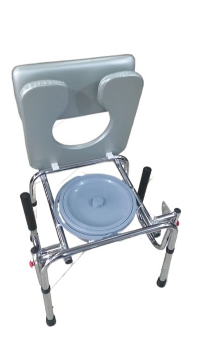 Extra%20height%20Commode%20Chair%20with%20Flip-down%20armrest%20and%20steel%20chrome%20frame%20for%20patients%20and%20old%20people%20-%20Image%202