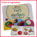 My First Fruits & Vegetables Board Book for Kids Learning "Kids Early Education" Premium Quality Books for Kids. 
