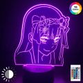 Anime Zero Two Figure  3d Lamp Nightlight Kids Child Girls Bedroom Decor Light Manga Gift Night Light Lamp Darling In The Franxx. 