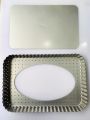 NON-STICK TART PAN REMOVABLE BOTTOM | Rectangular tart form Sizes: 32X22X3.5CM. 