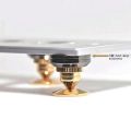 4 Set Gold Speaker Spike with Floor Discs Stand Foot Isolation Spikes Professional Speaker Accessories. 