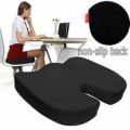 Foam Orthopedic Wedge Seat Cushion, Non-Slip Coccyx Pad, Pain Relief - for Car Computer Desk Chairs and Traveling. 