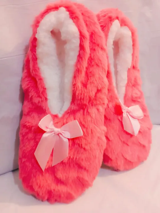 Winter%20Warm%20Slipper%20Womens%20Home%20Plush%20Soft%20Fluffy%20Cute%20Funny%20Indoor%20House%20Female%20Non%20Slip%20Ladies%20Floor%20Shoes%20Heart%20Love%20Grip%20-%20Image%203