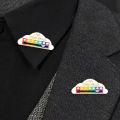 Daily Mood Brooch Emotional Mood Tracker Brooch Fun Cloud Shape Pin for 7 Days A Week Enamel Lapel Badge Brooch Pin. 