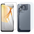 Infinix Hot 50i Glass Screen Protector High Quality Polish Glass  + Back Matte Protector Soft Skin Sheet Soft Protector For Hot 50i. 