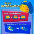 Quick Push Light Up Pop Game Fidget Toys for Adults and Kids | Puzzle Game Machine | Squeeze Poppet Sensory Push Pop Bubble Toy | Relief Party Favors Puzzle Game Fidget Console. 