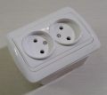 ELBi Double Socket with Ceramic base. White. Made in TURKEY. Available