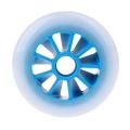 Replacement PU Wheels for Inline Skates, DIY Skating - Blue, 110mm. 
