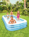 Rectangular swimming Pools with FREE HAND PUMP | Inflatable Swimming pool(5FT,7.5 FT,8.5FT,10FT)(57403,57181,56483,58484. 