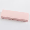 Storage Box, Unprinted Pastel Colour Plastic Matte Solid with Secure Snap-tight Lid, For School Office Art Supplies Cosmetics Jewellery, Holds up to 10 pens. 