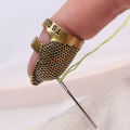 Finger Protector Gold Needle Thimble Metal Sewing Accessories Handworking Tools Nicle. 