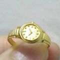 New 2023 Gold Ring Punk Watch Shape Design Opening Rings Girl Gift. 