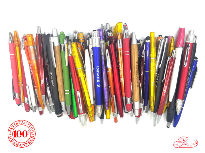 Wholesale Lot of 100 Misprint Ink Pens Ball Point Plastic Retractable ...