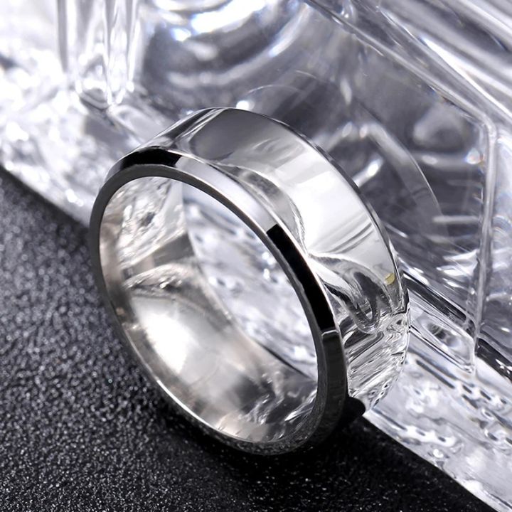 Boy Rings Size 7 Two PCs Titanium Rings for Boys and Girls | Silver Gold Black Stainless ...