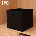 Storage Foldable Cubes Organizer Basket With Inner Base Support Lid Bin Storage Boxes Storage Container with Handles for Travel Moving Toy Storage Box. 
