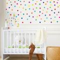 121 MINI 2 INCH RAINBOW COLORS POLKA DOT. 