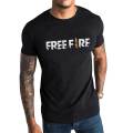 Free fire Digital Printed T-Shirt For Men black. 