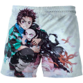 Fashion Children's Cartoon Demon Slayer Swimming Shorts kids Summer Beachwear Loose Swim Trunks Swimsuits Beach Shorts. 