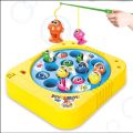 Fishing Game Play Set 15 Fish With Fishing Poles Rotating Fishing Game Board Gift For Kids Toddlers With Music,Fishing Toy Games,Colorful Fishing Toy Games. 