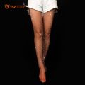 Women Diamond Fishnet Tights / Premium Multicolor Rhinestone Nylons Shiny Mesh Pantyhose / Fishnet Hosiery Stocking. 