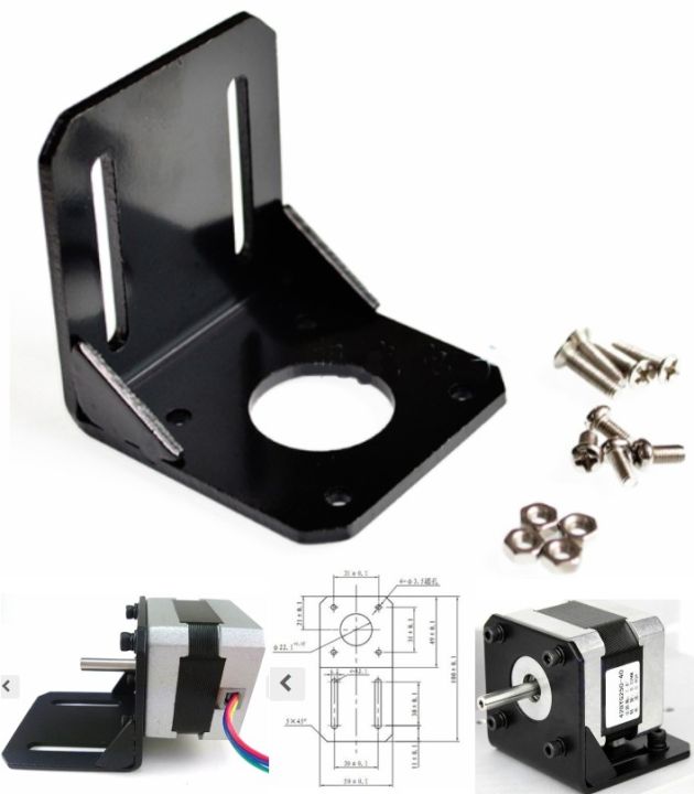 Stepper motor mounting bracket for 42 series