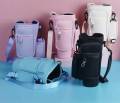 Tumbler Bag | Water Bottle Carrier Bag with Adjustable Shoulder Strap and Zipper Storage Pouch. 
