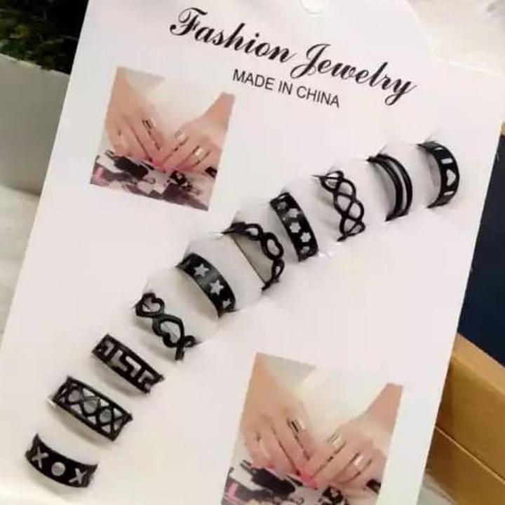 Pack%20of%2010%20-%20Adjustable%20Finger%20Rings%20For%20Girls%20-%20Black%20colour%20Attractive%20Ring%20Colors%20for%20women%20gift%20jewelry%20-%20Image%202