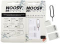 Noosy 4 in 1 Sim Card Adapter Kits with Nano Sim Adapter and Micro Sim Adapter. 
