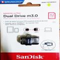 SanDisk Ultra Dual Drive m3.0 / Flash Drive / Sandisk OTG & USB Flash Drive 32 GB WIth 5 Year Brand Warranty Art # Sddd3-032G-G46 (1 Pcs). 