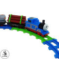 Thomas Cartoon Train Toy Set For Kids - Battery Operated Train - 11 Pcs Train Set Toy For Kids - Track Size Approx. 140cm - Multicolor. 