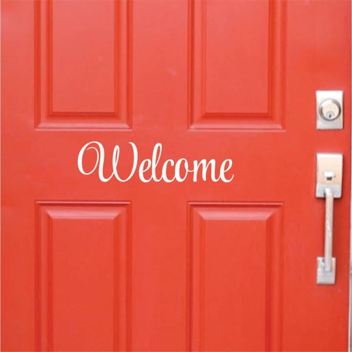 Welcome Hello Stencil Words Letters Front Door Sticker Room Accessories