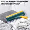 Bathroom Cleaning Brush with Wiper Upgraded 3 in 1 Tiles Cleaning Brush Bathroom Brush with Long Handle 180° Rotate Bathroom Floor Cleaning Brush Bathroom Cleaning Accessories. 