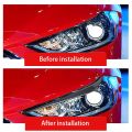Pair Car Headlight Eyebrow Point Molding ABS Decoration Trim Cover for Hyundai Elantra AD 2016-2018 Car Styling Sticker. 