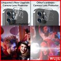 WUJU 4Pcs Full Cover Camera Lens Protector Tempered Glass For iPhone 11 12 13 Pro Max mini Screen Protector For iPhone 13 12 11 Camera Protector Glass. 