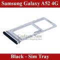 Samsung Galaxy A52 4G SIM Tray Sim Jacket Sim Slot Sim Door For Samsung Galaxy A52 4G - Black. 